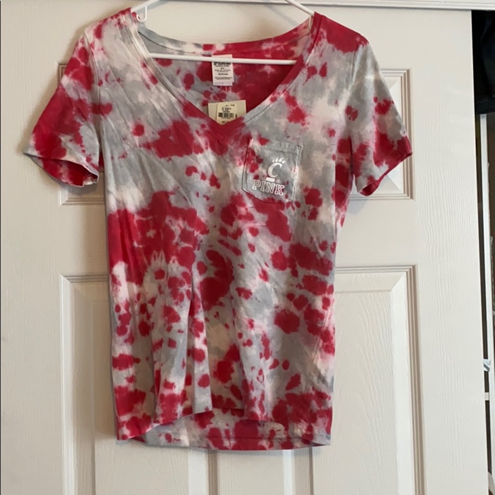 PINK UC tie dye tshirt